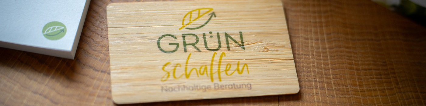 Visitenkarte aus Holz